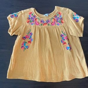 Shirt with embroidery detailing